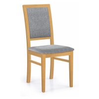 Jedálenská stolička Kely dub medový/sivá