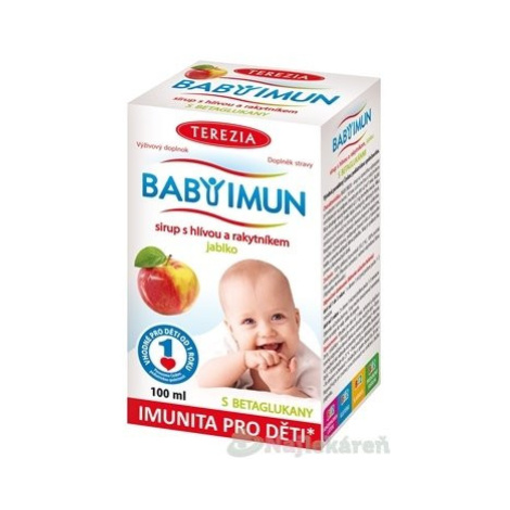 TEREZIA BABY IMUN sirup s hlivou a rakytníkom príchuť jablko 100 ml