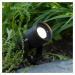 Záhradný reflektor 24 LED, čierny, 15 W