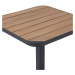DEOKORK Hliníkový stôl CAPRI 70x70 cm (antracit)