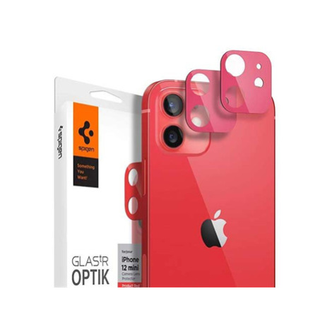 Spigen Optik Lens Protector pre iPhone 12 mini - Red