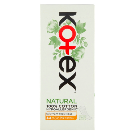 KOTEX Natural Slipové vložky Normal 40 kusov
