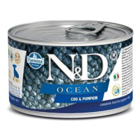 N&D dog OCEAN konz. PUPPY MINI codfish/pumpkin - 140g