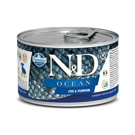N&amp;D dog OCEAN konz. PUPPY MINI codfish/pumpkin - 140g Natural&Delicious