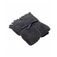 Tmavosivé bavlnené uteráky v súprave 2 ks 30x50 cm FRINO - Blomus