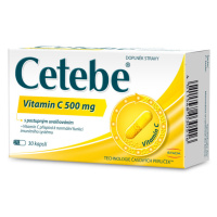 CETEBE Vitamín C 500 mg s postupným uvoľňovaním 30 kapsúl