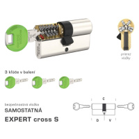 DK - EXPERT cross S NIM - nikel matný D 55 + V 60 mm