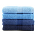 Súprava 4 modrých bavlnených uterákov Foutastic Sky, 50 x 90 cm
