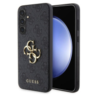 Guess PU 4G Metal Logo Zadný Kryt pre Samsung Galaxy S23 FE Grey