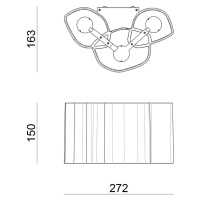 Nástenné LED svietidlo Honey 27,2 cm