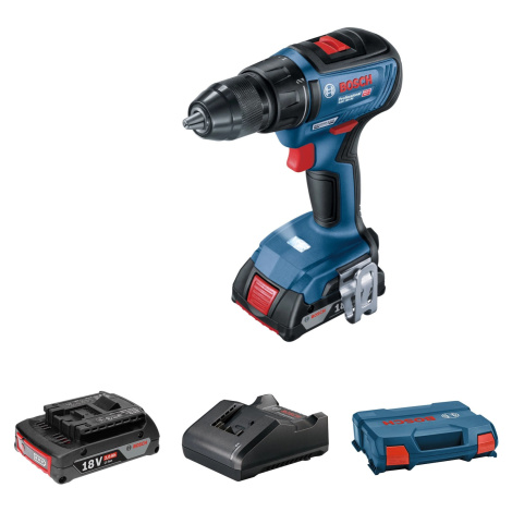 Bosch Professional Aku vŕtací skrutkovač GSR 18V-50 2x aku, 1x nabíj., L-box