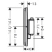 Hansgrohe ShowerSelect Comfort Q, termostat pod omietku pre 1 spotrebič, biela matná, HAN-155817