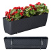 NABBI DRL500PW plastový balkónový kvetináč 49,2 cm antracit