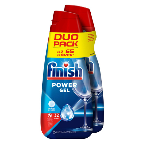 FINISH All-in-1 Gél do umývačky riadu Shine & Protect 2 x 650 ml