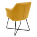 LuxD 21791 Dizajnová stolička Giuliana horčicová