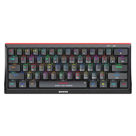 Marvo KG962G EN - R mechanická herná klávesnica TKL RGB (US) čierna