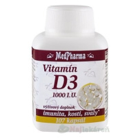 MedPharma Vitamín D3 1000 I.U. 107 ks