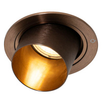 Moderné zápustné bodové svietidlo tmavé bronzové okrúhle sklopné - Installa