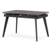 Sconto Jedálenský stôl GAREN sivý mramor/čierna