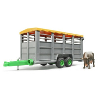 BRUDER 02227 Vlečka na prepravu zvierat s figúrkou kravy
