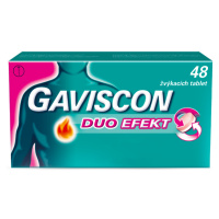 GAVISCON Duo Efekt 48 žuvacích tabliet