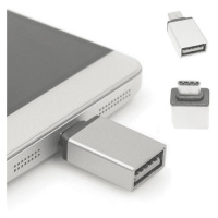 Adaptér WG USB na USB-C s OTG, strieborná
