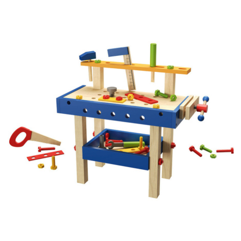 Playtive Drevený nákupný vozík/stôl na líčenie/pracovný stôl (pracovný stôl)
