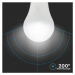 Žiarovka LED s mikrovlnným senzorom E27 11W, 3000K, 1055lm, A60 VT-2211 (V-TAC)
