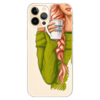Odolné silikónové puzdro iSaprio - My Coffe and Redhead Girl - iPhone 12 Pro Max