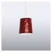 Kundalini New York závesná lampa, Ø 33 cm, červená