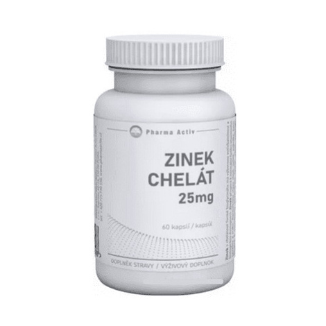 PHARMA ACTIV Zinok chelát 25 mg 60 kapsúl