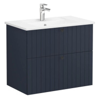 Kúpeľňová skrinka s umývadlom VitrA Root 80x67x46 cm modrá mat ROOTG80BINTS