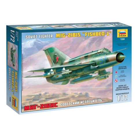 Model Kit letadlo 7259 - MIG-21 BIS Soviet Fighter (1:72)