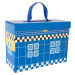 Dřevěný kufřík s policejní stanicí POLICE modrý