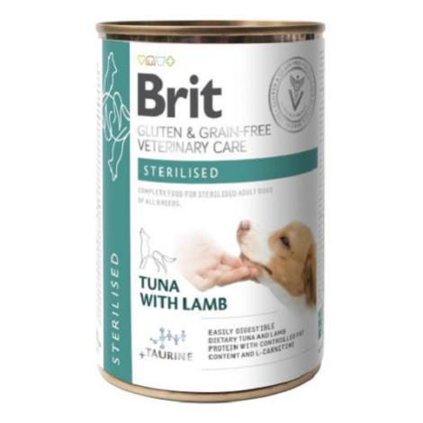 Brit Veterinary Diets GF dog Cans Gluten & Grain free Sterilised konzerva pre psy 400 g