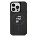 Original faceplate case KARL LAGERFELD KLHMP15LHGKCNOK for iPhone 15 PRO (Glitter + MAG/black)