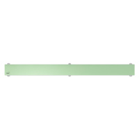 Rošt Alca 115 cm sklo zelená lesk plný GL1202-1150