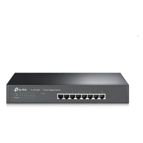 tp-link TL-SG1008, 8 port Gigabit Desktop/Rack Switch, 8x 10/100/1000M RJ45 ports, 13" rack-moun