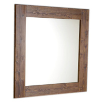 SAPHO - BRAND zrkadlo v drevenom ráme 600x800, morený smrek BA058S