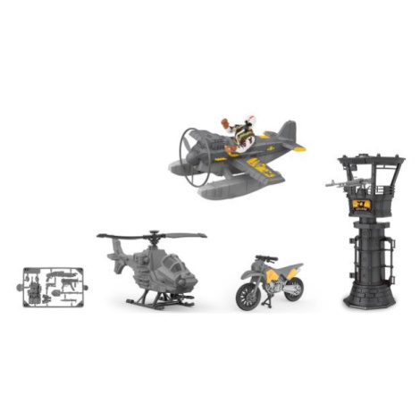 Vojenský set s lietadlom 21cm Wiky