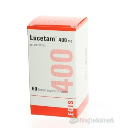 Lucetam 400 mg na funkciu mozgových buniek, 60ks