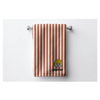 Červená bavlnená detská osuška 75x140 cm Stripes – Playmobil