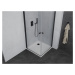 MEXEN/S - Pretoria Duo sprchovací kút 90x90, transparent, čierna + sprchová vanička vrátane sifó