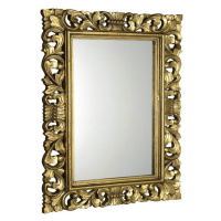 SAPHO - SCULE zrkadlo v ráme, 70x100cm, zlatá IN163
