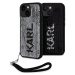 Karl Lagerfeld Sequins Reversible Zadný Kryt pre iPhone 15 Black/Silver