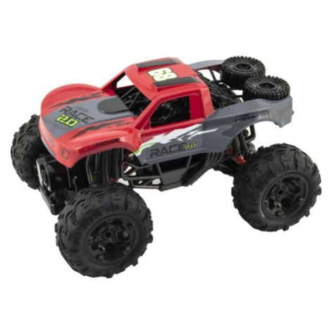 Auto RC terénne 4x4 červené plast 29cm 2,4GHz na batérie + dobíjací pack Teddies