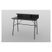 Dkton Dizajnový písací stôl Nava 100 cm, čierny