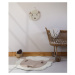Krémovo-svetlohnedý vlnený detský koberec 85x95 cm Lolho - Nattiot