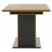 KONDELA Fidel S rozkladací jedálenský stôl dub craft zlatý / grafit sivá