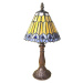 Stolová lampa 5LL-6110 v štýle Tiffany, hnedá